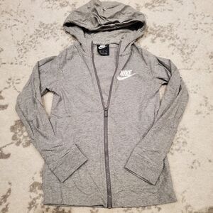Kids Nike Gray Full Zip Hoodie